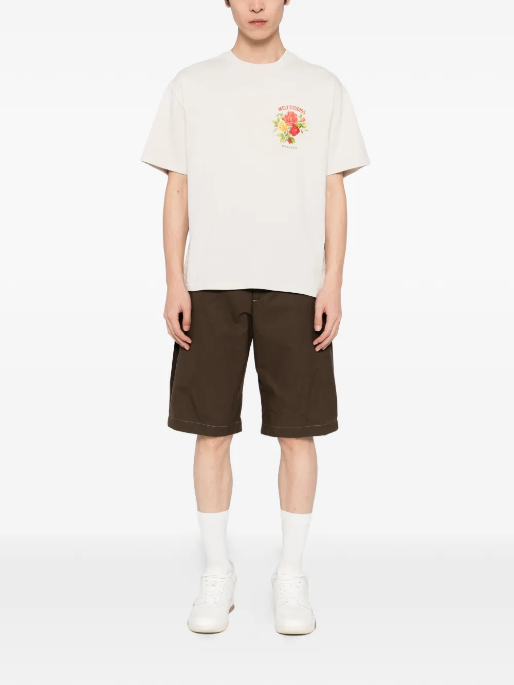 Melt printed T-Shirt - Beige