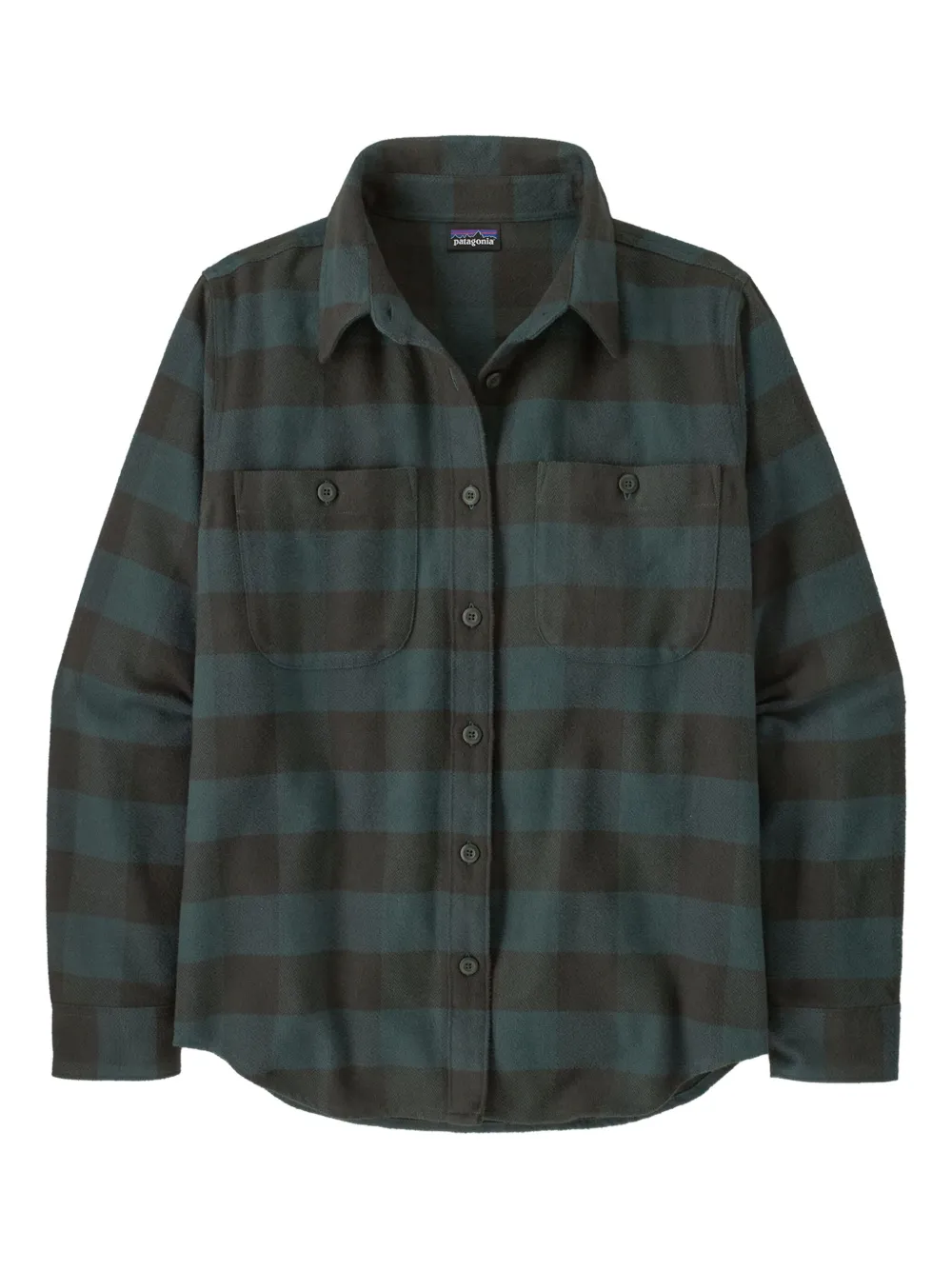 Patagonia Fjord Buttoned Checked Shirt In Green