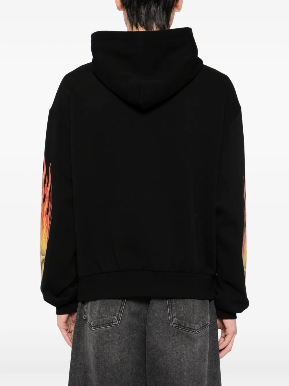 Melt Hoodie met print Zwart