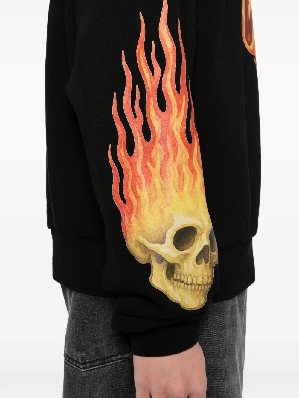 Melt Hoodie met print Zwart