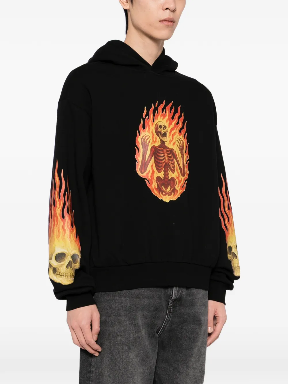  Melt Printed Hoodie - Black 