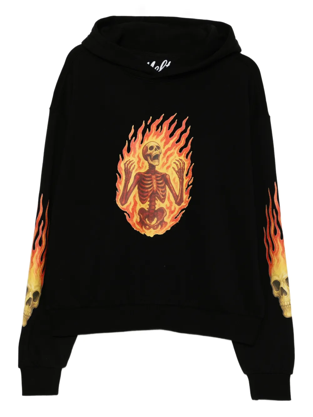 Melt sudadera estampada con capucha | negro | Image 1