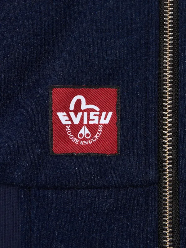 Moose Knuckles x Evisu ジップアップ パーカー | ブルー | FARFETCH JP