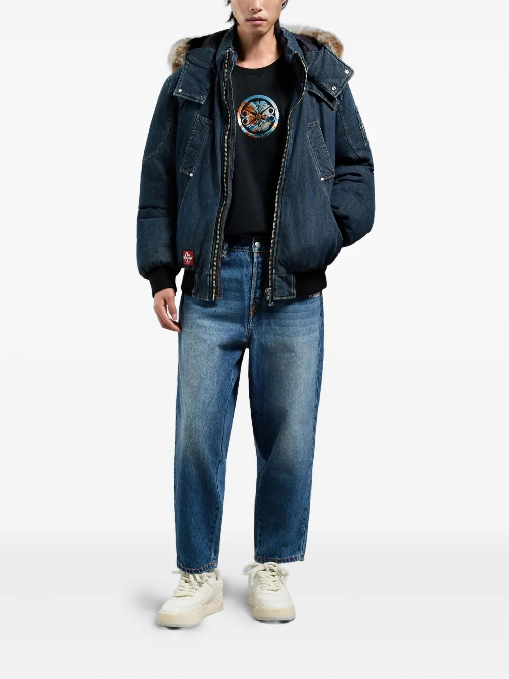 Moose Knuckles x Evisu textured-trim hooded jacket | Hooded Jackets | Image 2