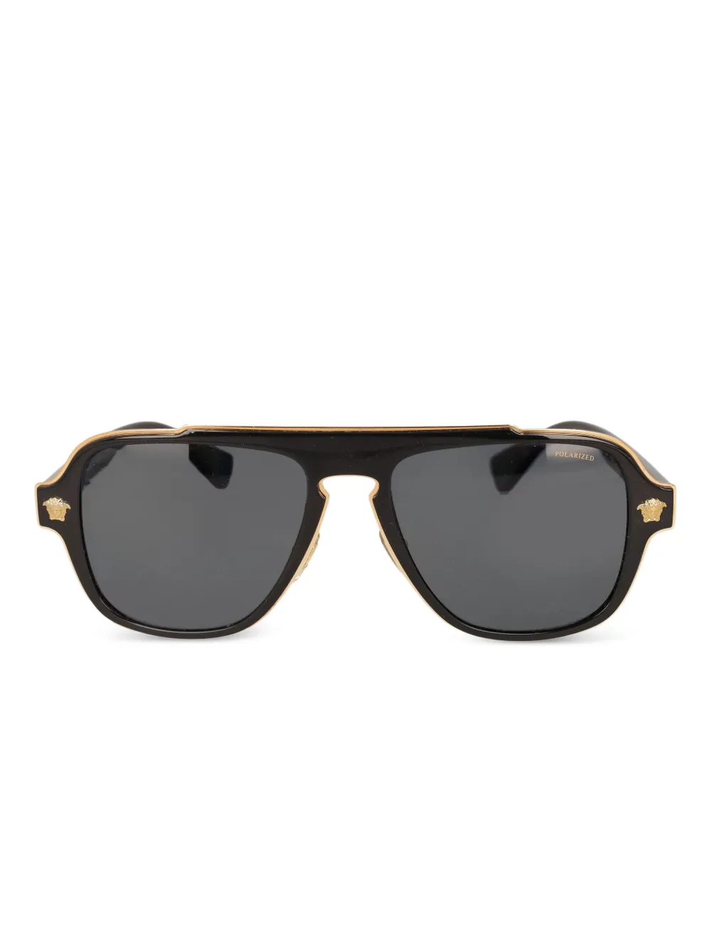 Versace Pre-Owned logo-detailed sunglasses | Black | Image 1