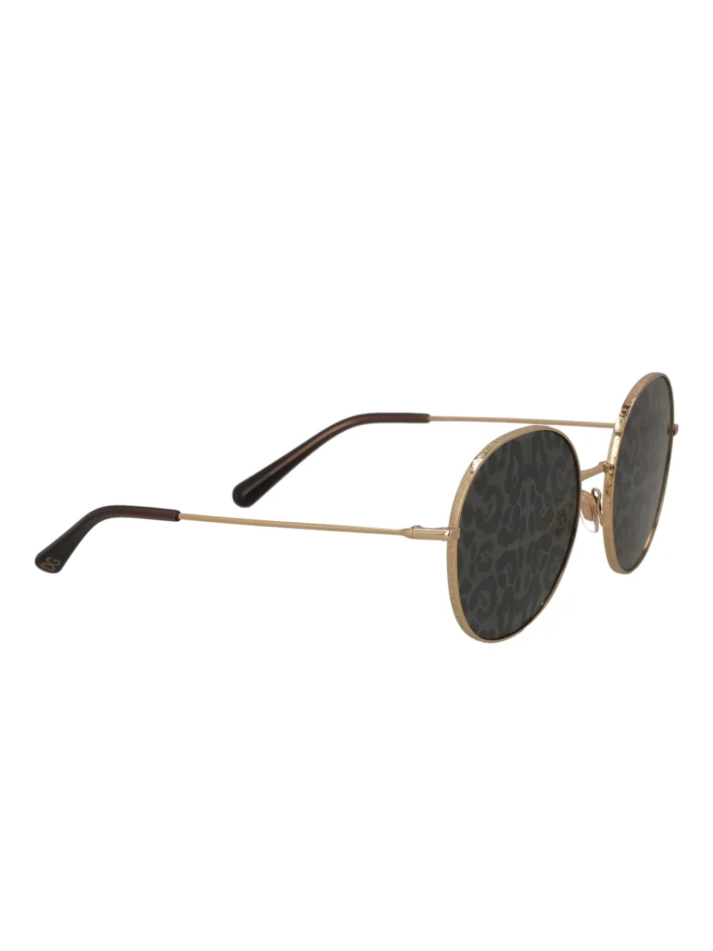 Dolce & Gabbana Pre-Owned animal-print round-frame sunglasses | Image 2
