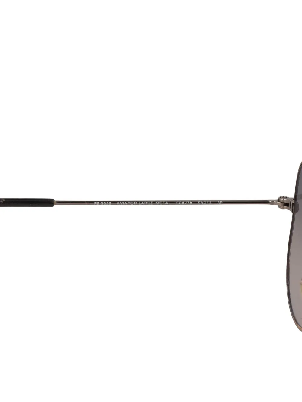 Pre-owned Ray Ban Logo-detailed Aviator Sunglasses In Gray