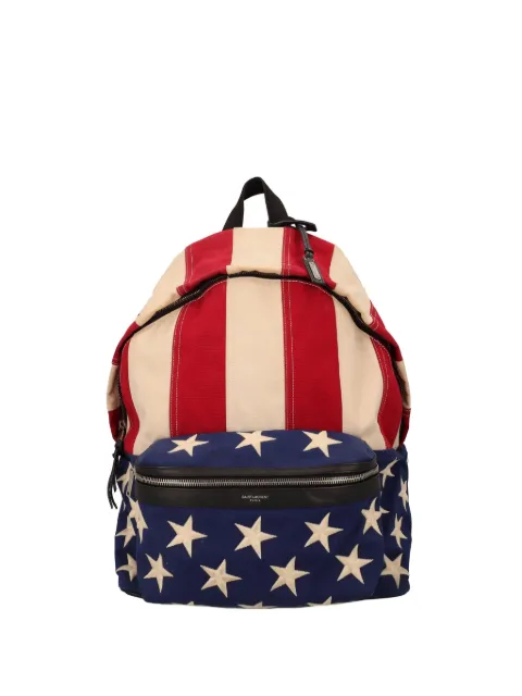 Saint Laurent Pre-Owned flag-detailed zipped backpack
