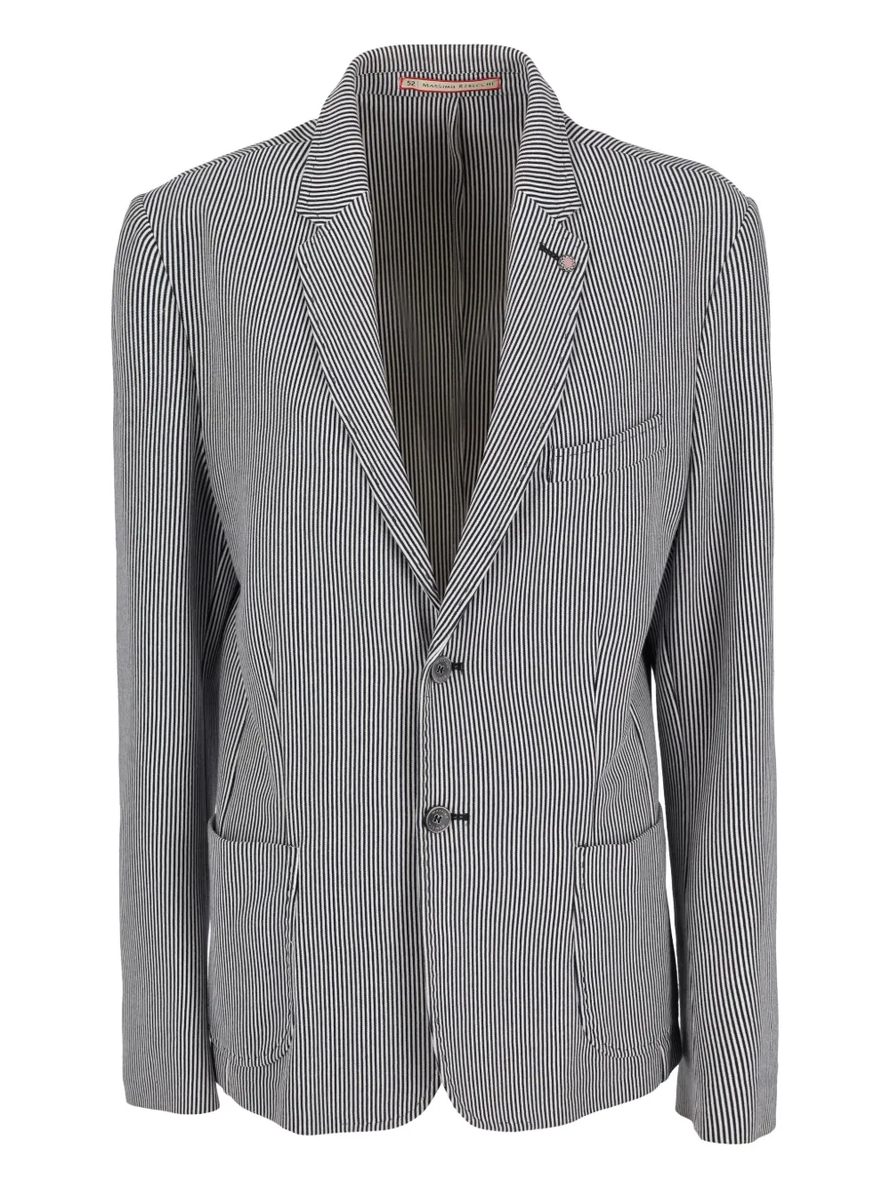 Massimo Rebecchi striped two-buttoned jacket | White | Image 1