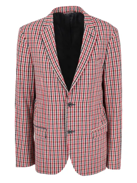 Massimo Rebecchi checked two-buttoned blazer