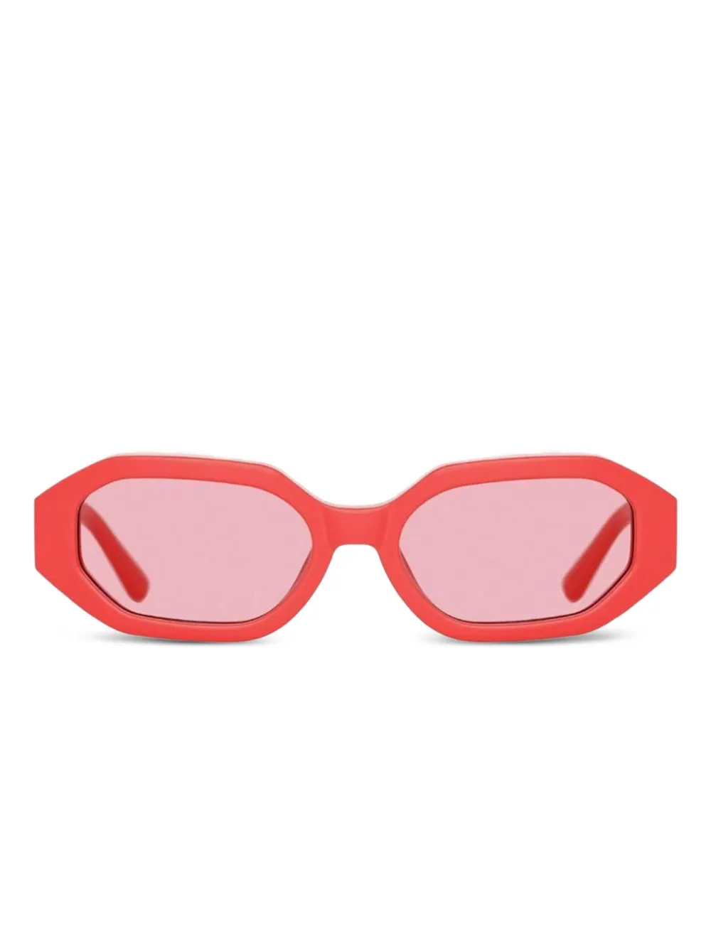 The Attico Irene geometric-frame sunglasses | Red | Image 1