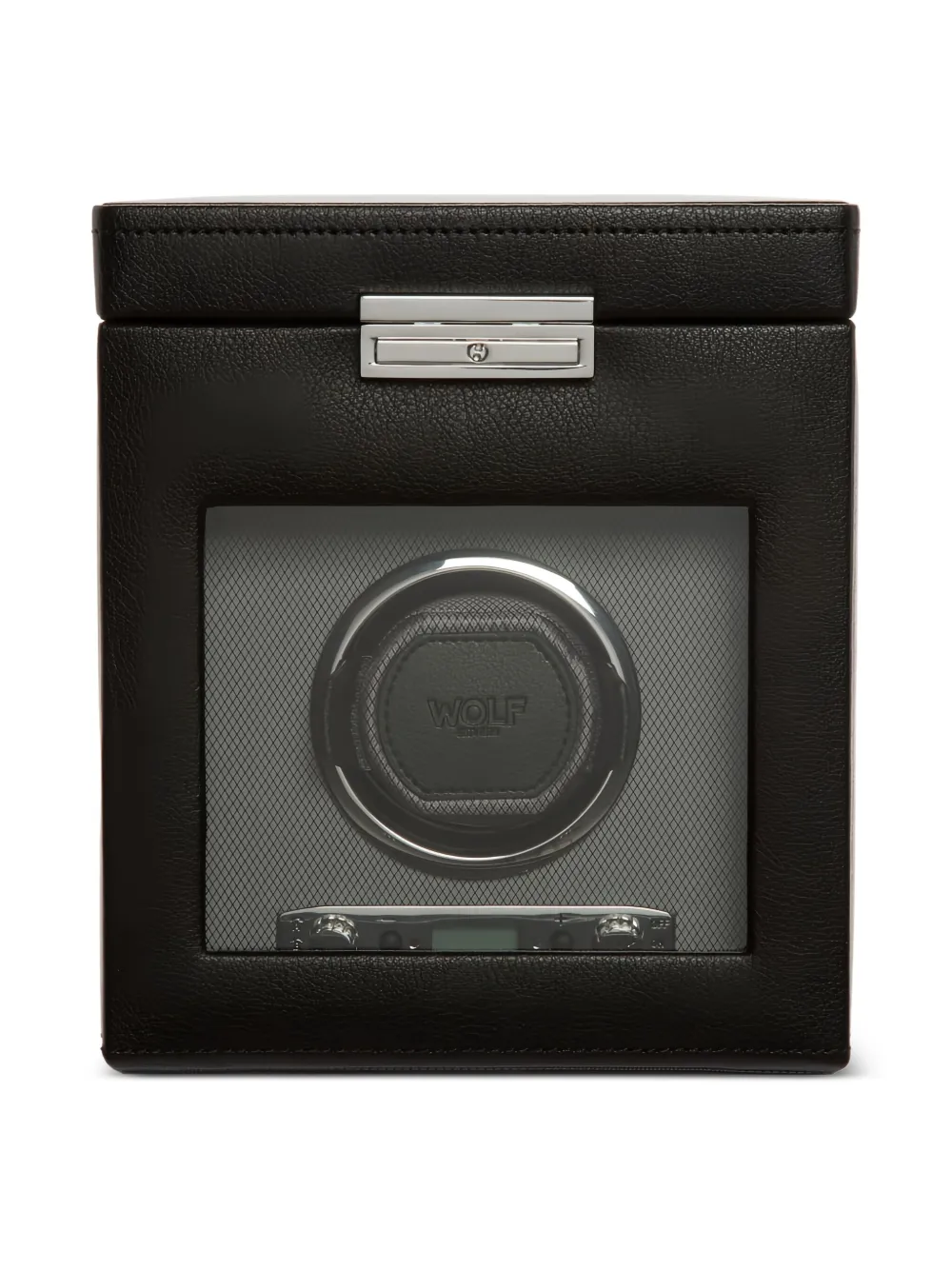 Wolf Viceroy Single-storage Watch Winder (22.6cm X 19.7cm) In Black