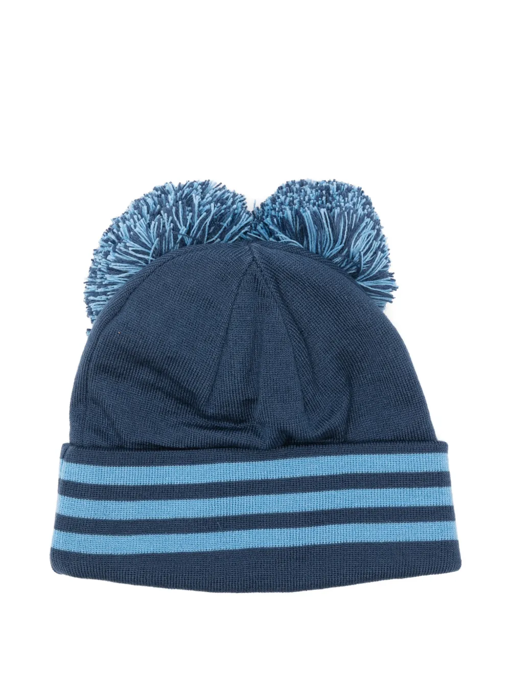 Adidas Originals X Avavav Pom Pom-detail Ribbed Beanie Hat In Blue