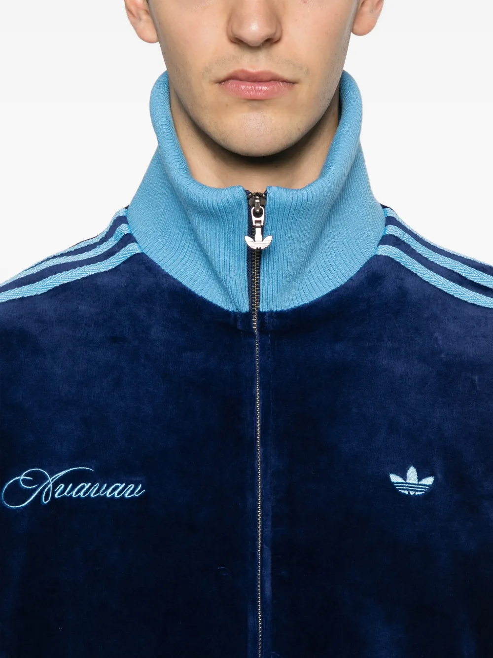 Adidas Originals X Avavav Zip-up Sweatshirt In Blue