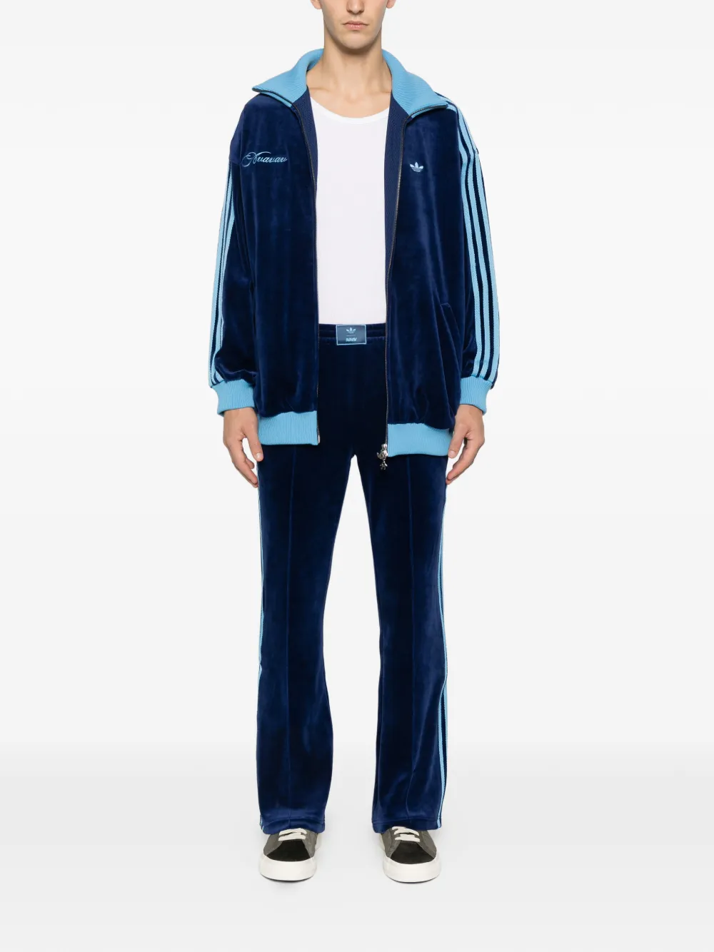 Adidas Originals X Avavav Zip-up Sweatshirt In Blue