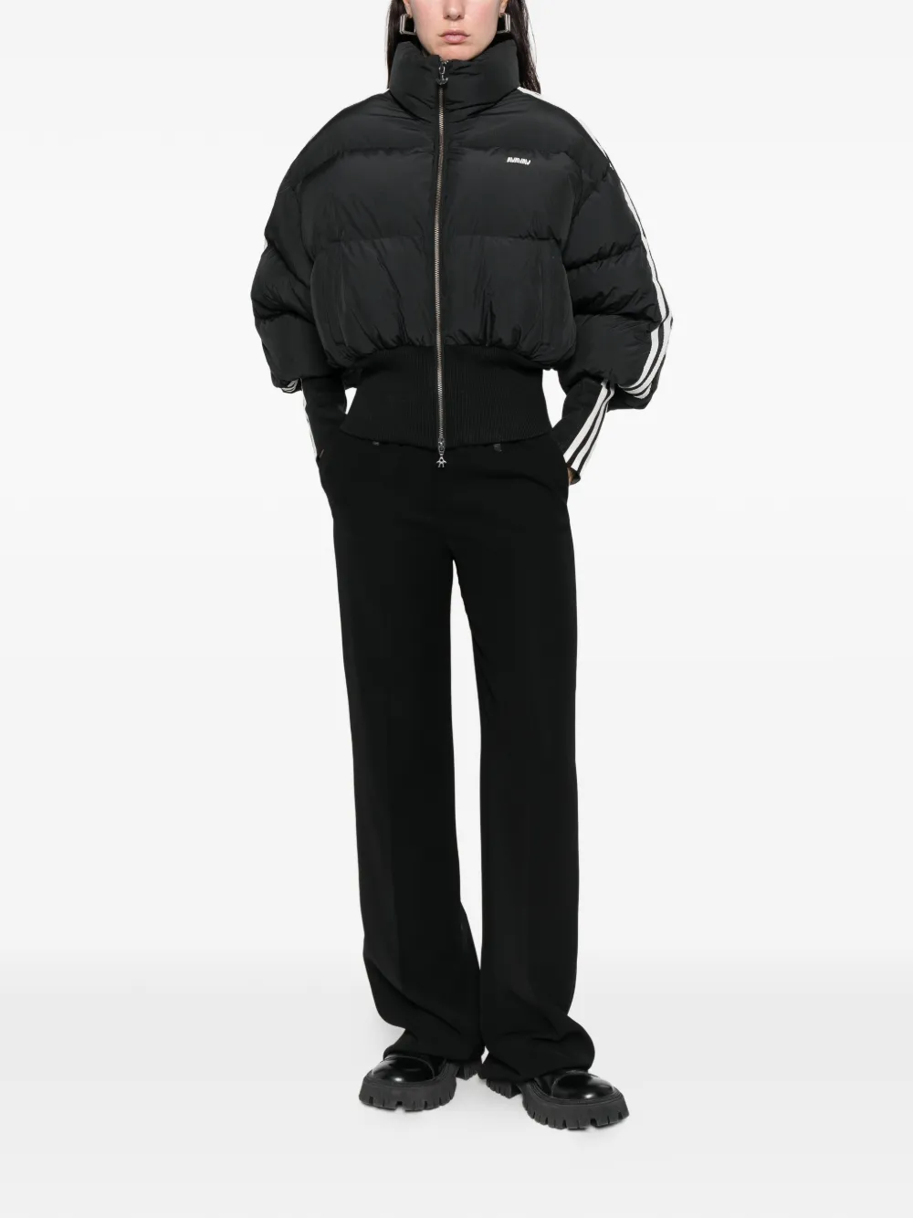 Adidas Originals X Avavav Puffer Jacket In Black