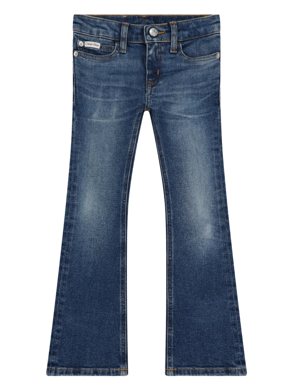 Calvin Klein Kids flared jeans - Blu