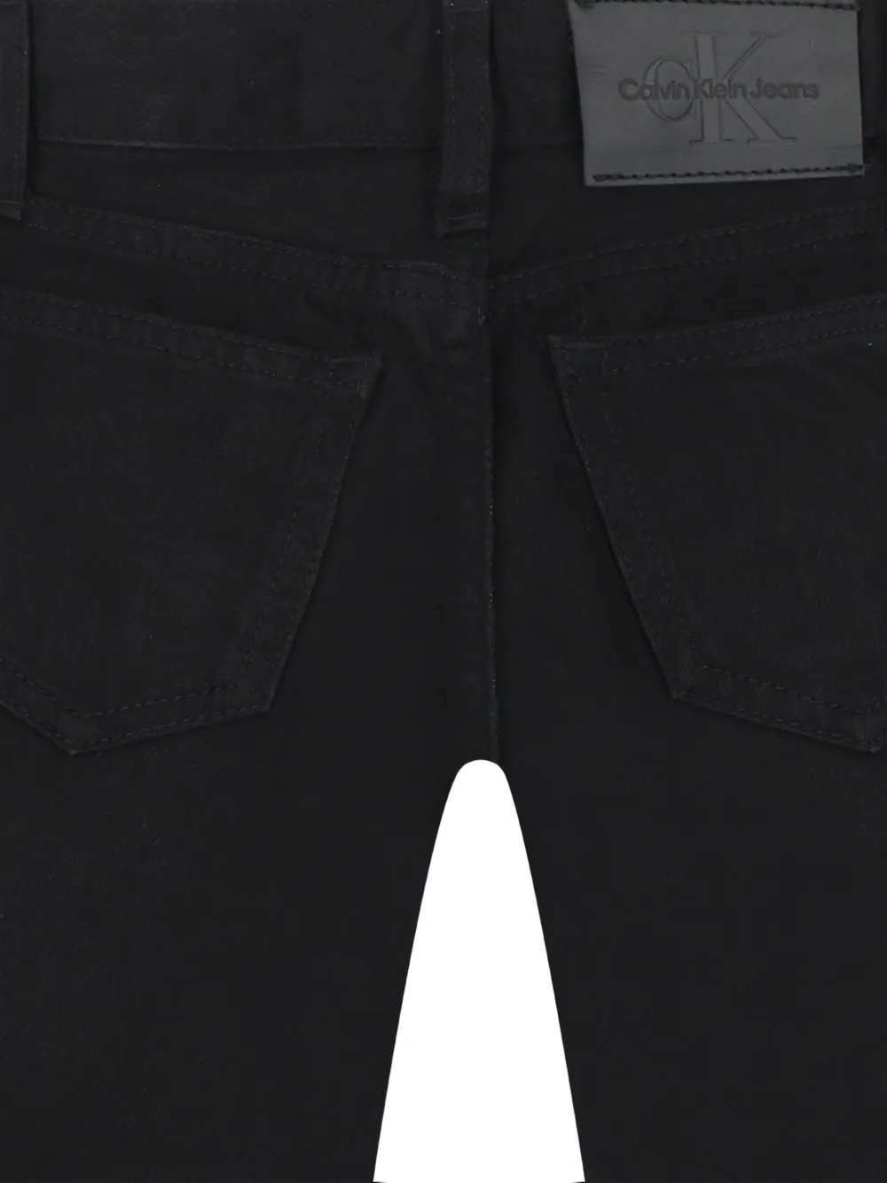 Calvin Klein Kids Jeans met logopatch Zwart
