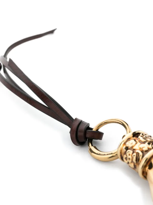 Chloé Hand Charm Leather Strap Bag Accessories | Gold | FARFETCH display picture 1