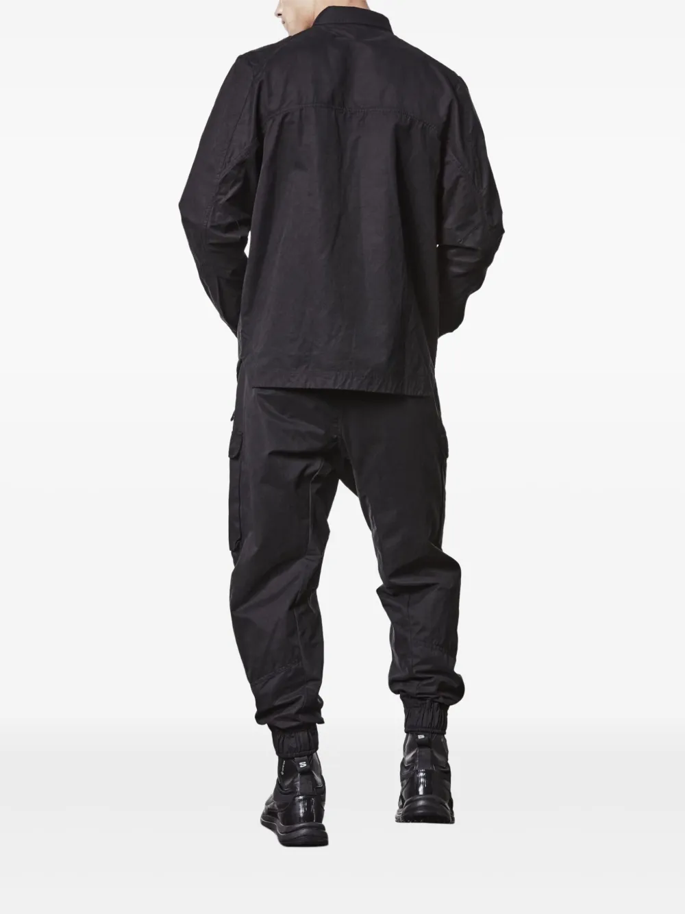 Thom Krom Overhemd met klepzakken en knopen Zwart