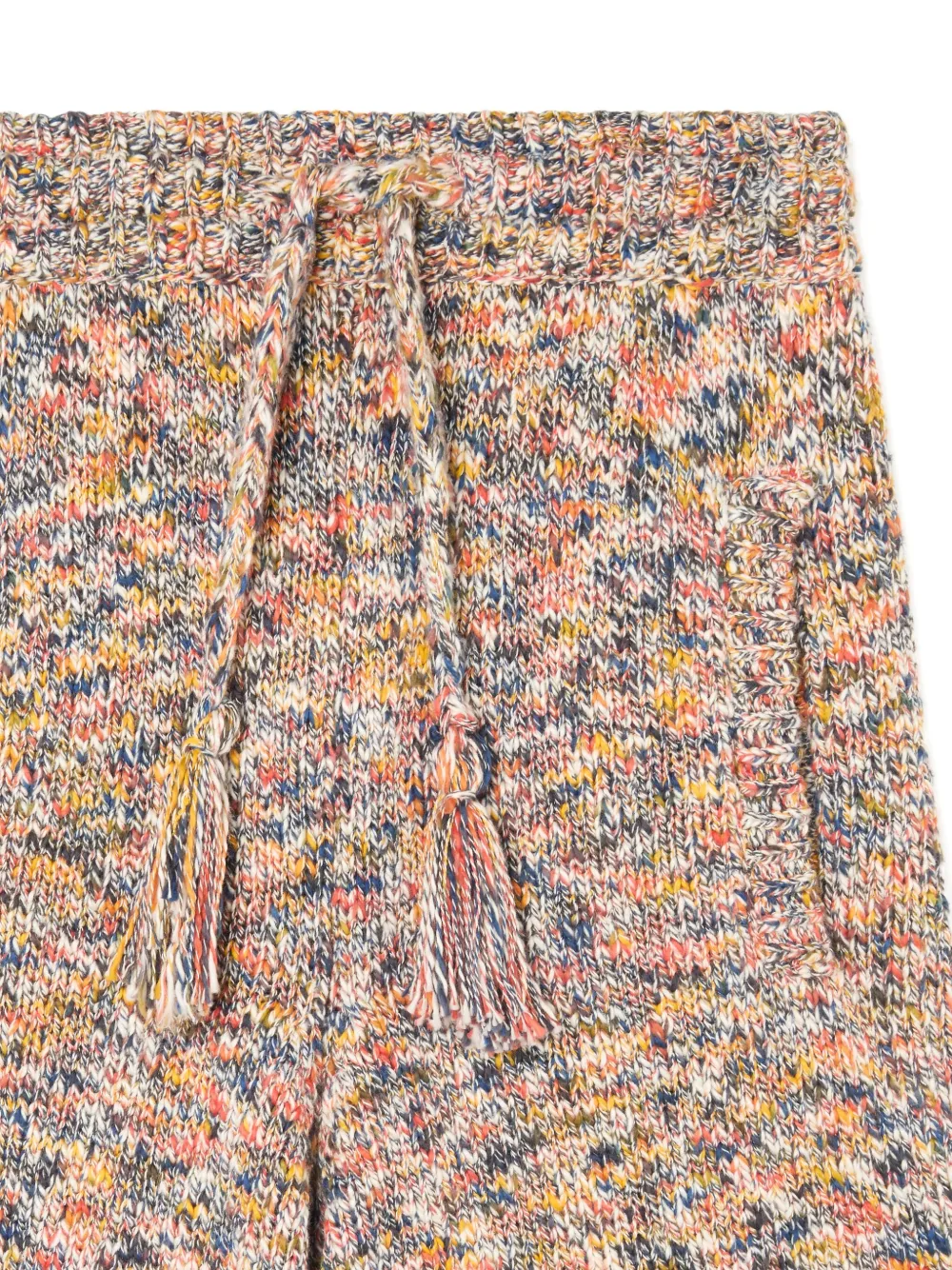 Alanui Dust of Light shorts met kwastjes en palmboomprint Beige