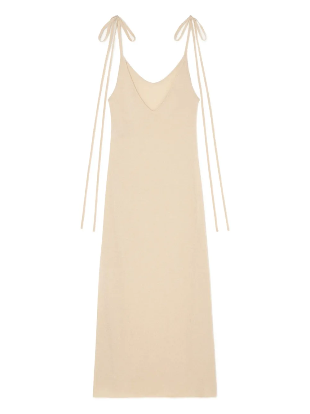 Alanui Finest maxi-jurk met gestrikt bandje Beige