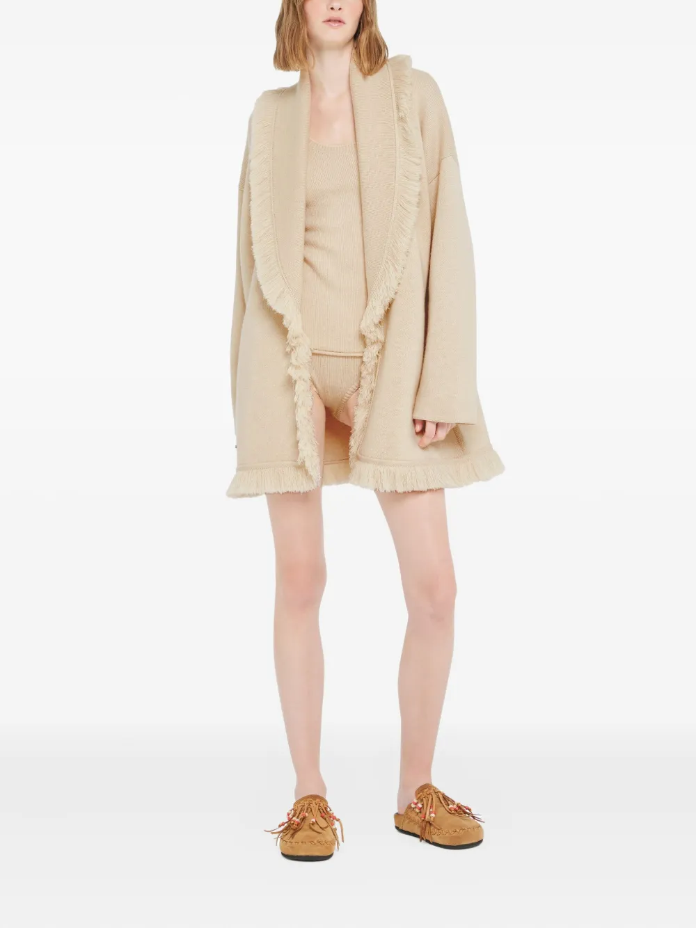 Alanui Jas met franje - Beige