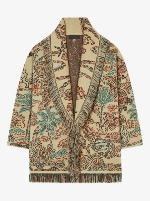 Alanui Sketched By The Ses fringed cardigan