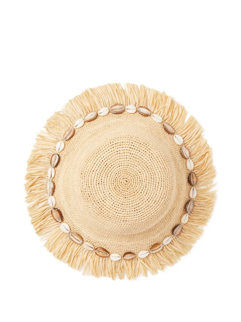 Alanui Chasing The Shadows Fringed-trim Hat In Brown