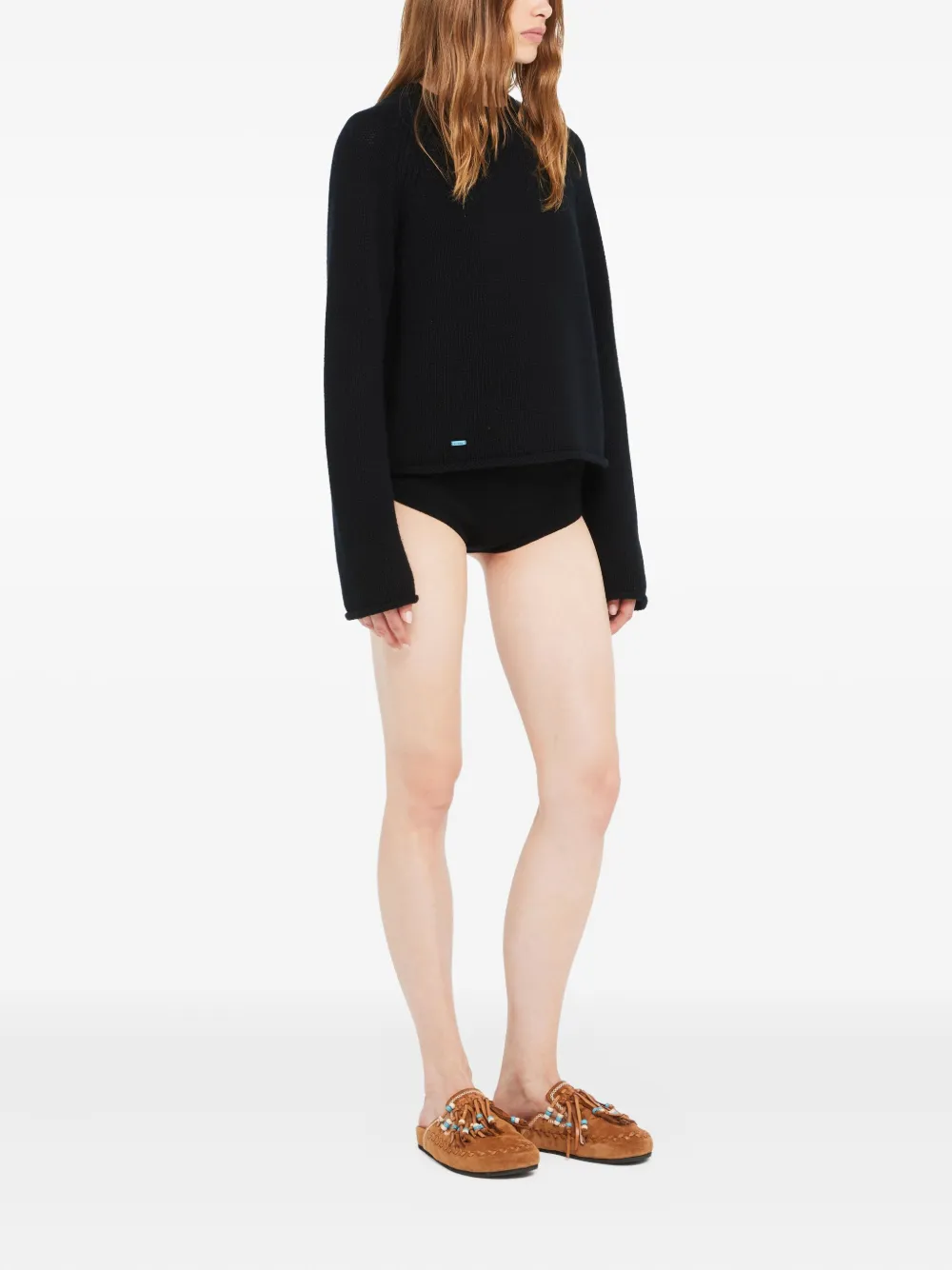 Alanui Finest trui met ronde hals Zwart