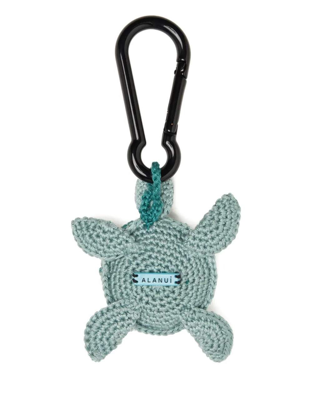 Alanui Turtle Crochet Keyring In Green