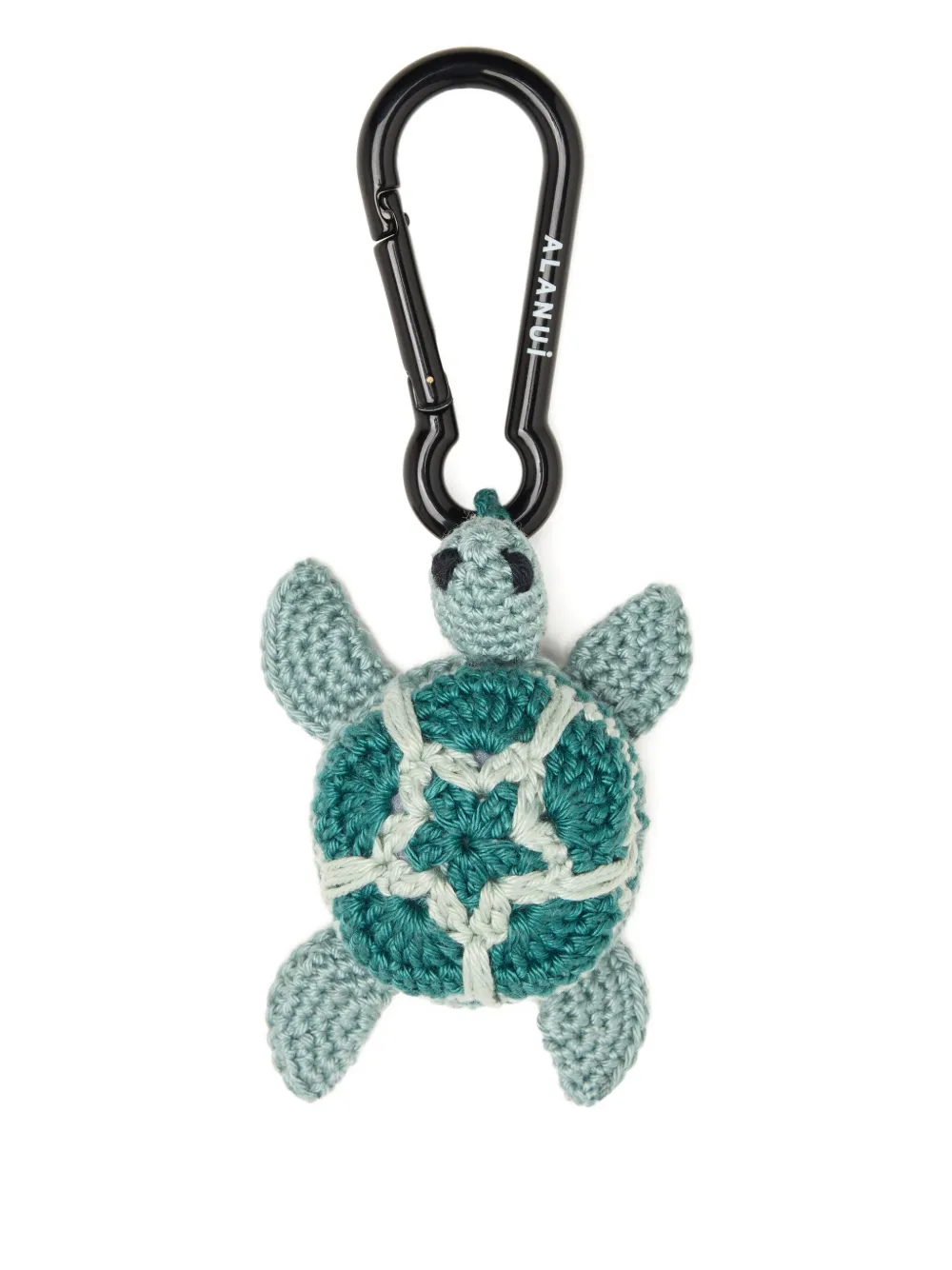 Alanui Turtle Crochet Keyring In Green