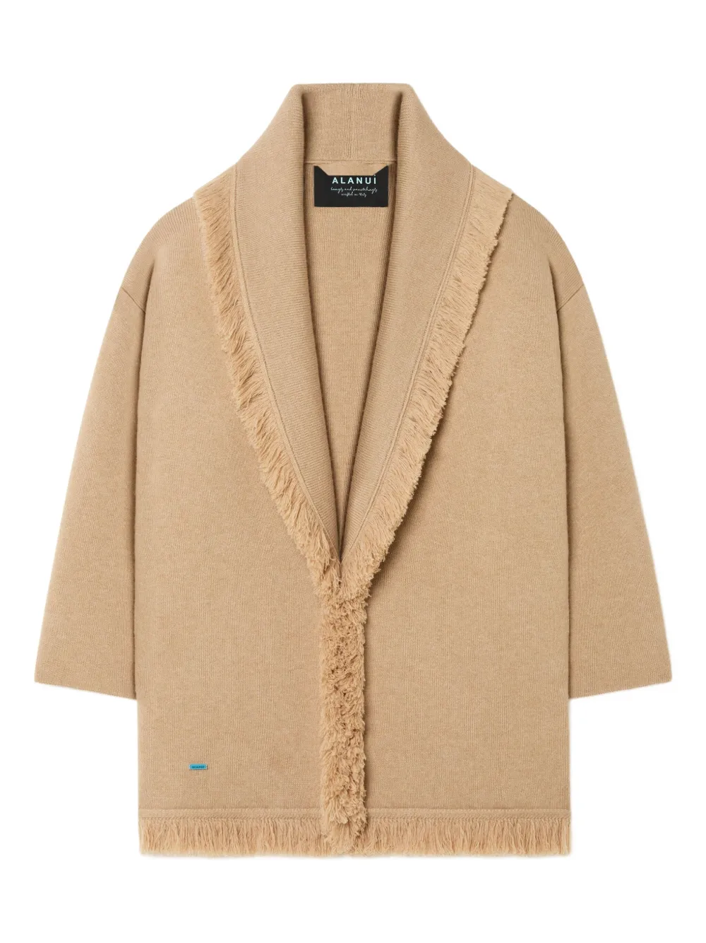 Alanui fringed finest coat - Neutrals