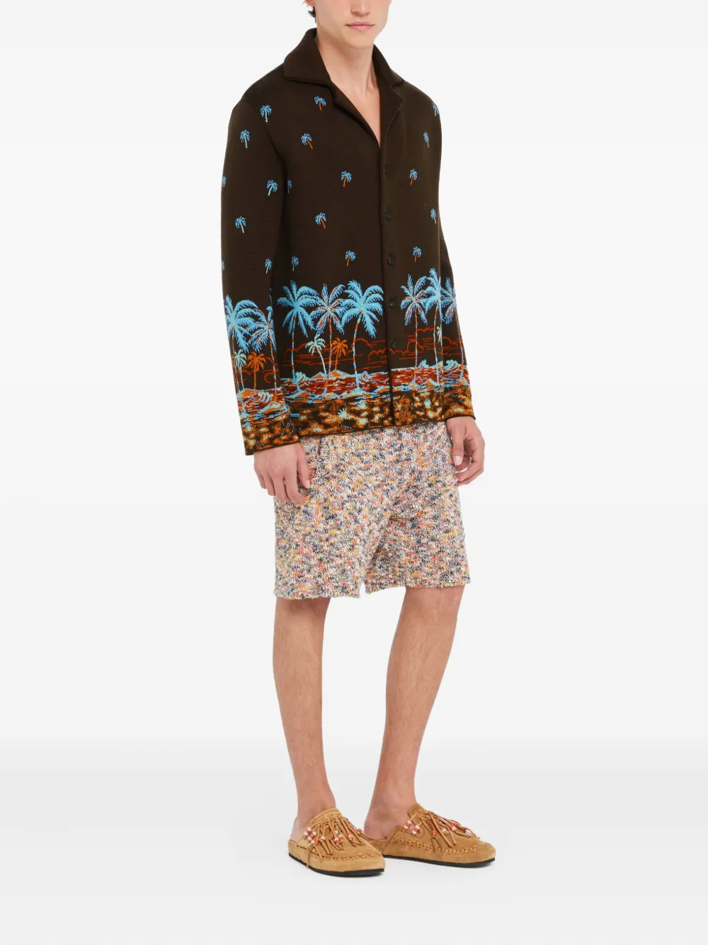  Alanui The Tale Of Hawaiian Palm-tree Shirt - Brown 