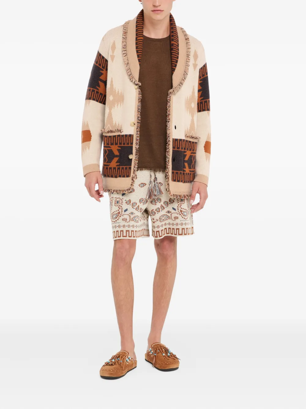 Alanui cárdigan Icon con flecos en jacquard | Cárdigans | Image 2