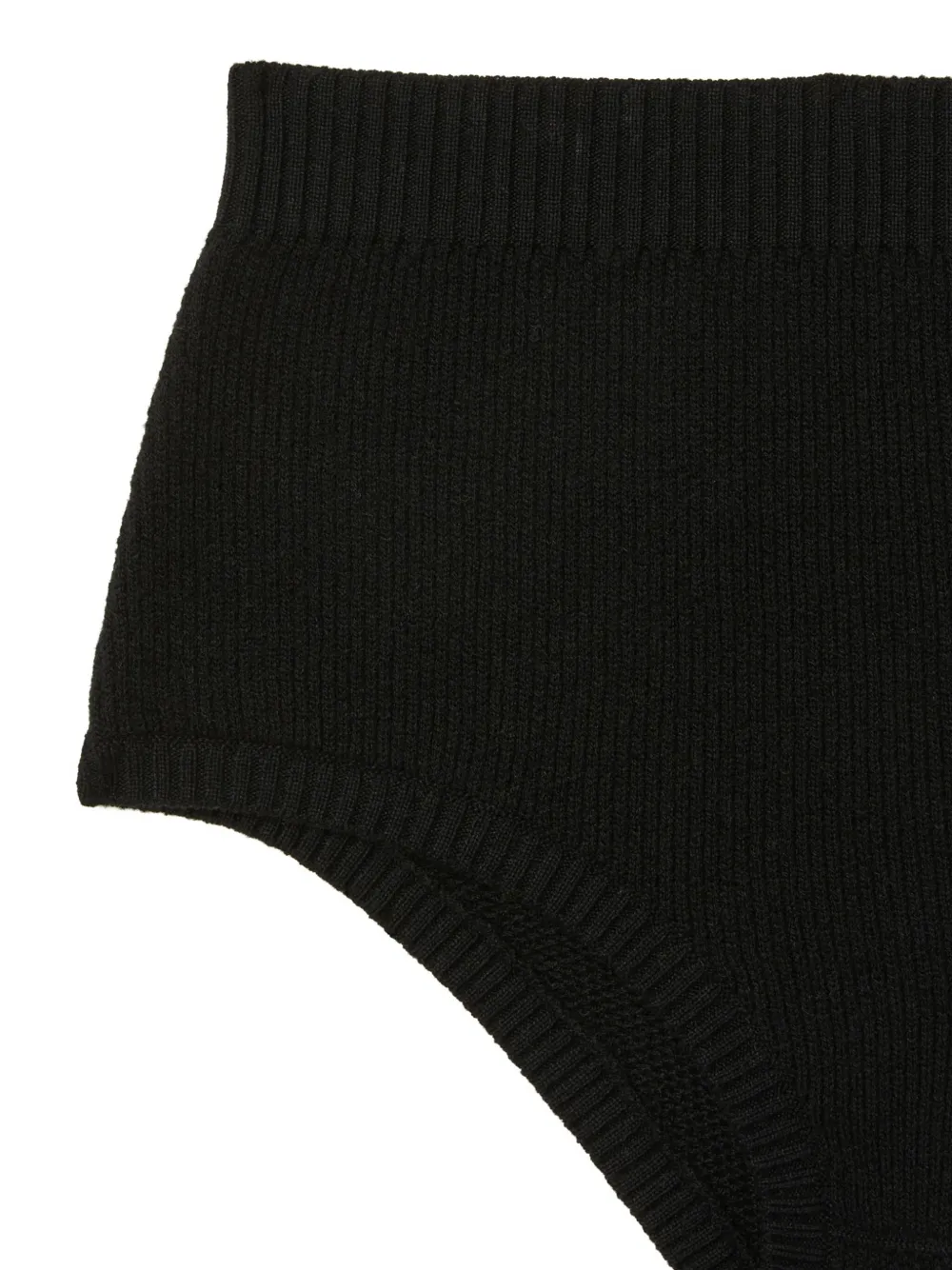 Alanui Knitted High-waisted Shorts In Black