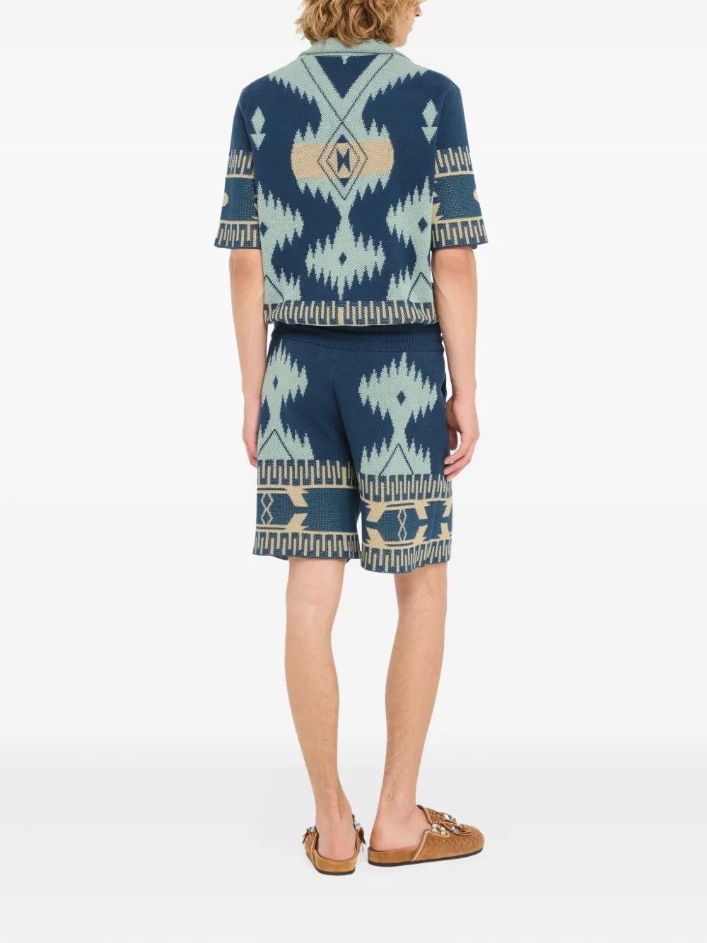 Alanui Icon shorts met kwastjes Blauw