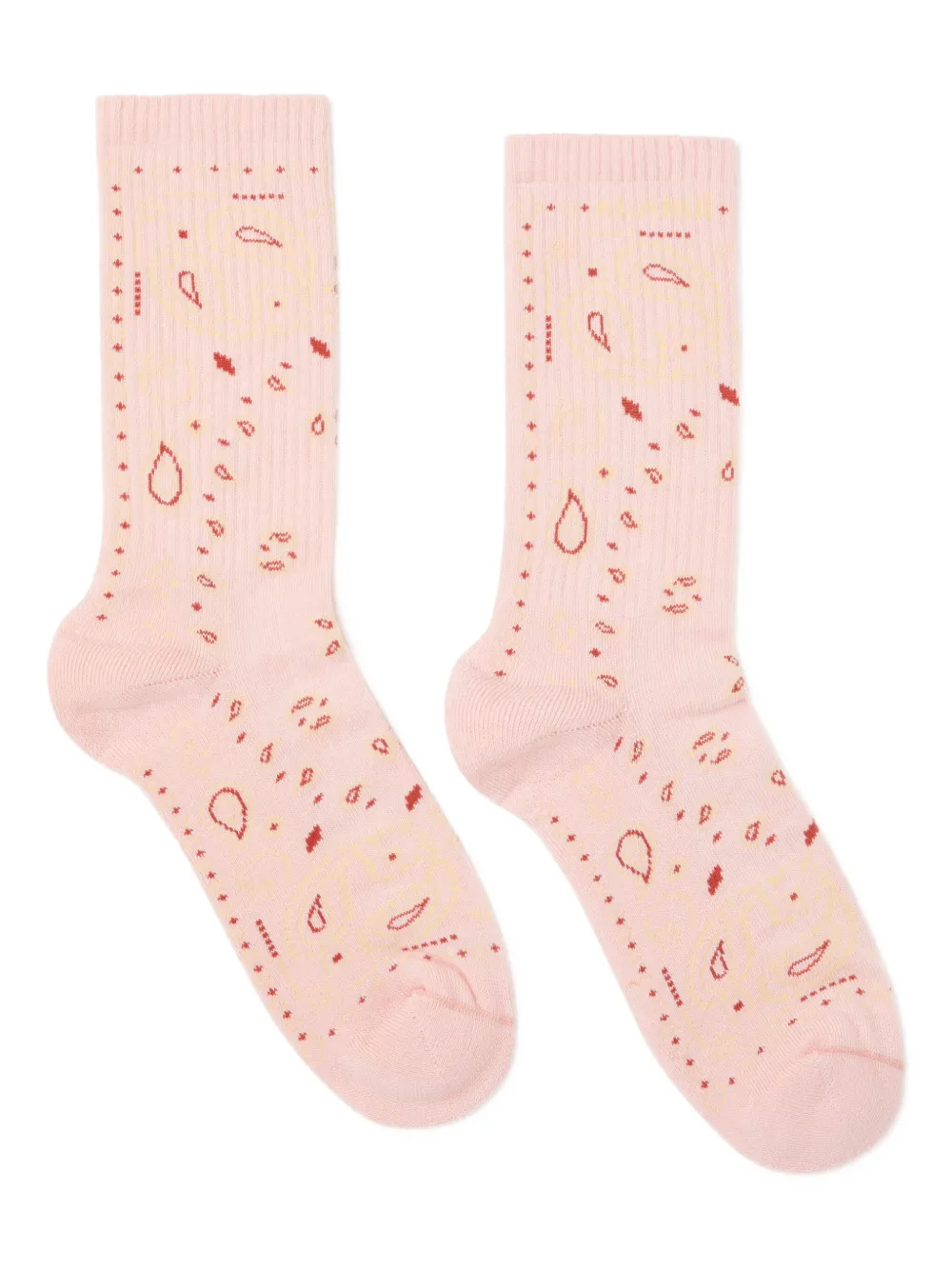 Alanui Bandana Socks In Pink