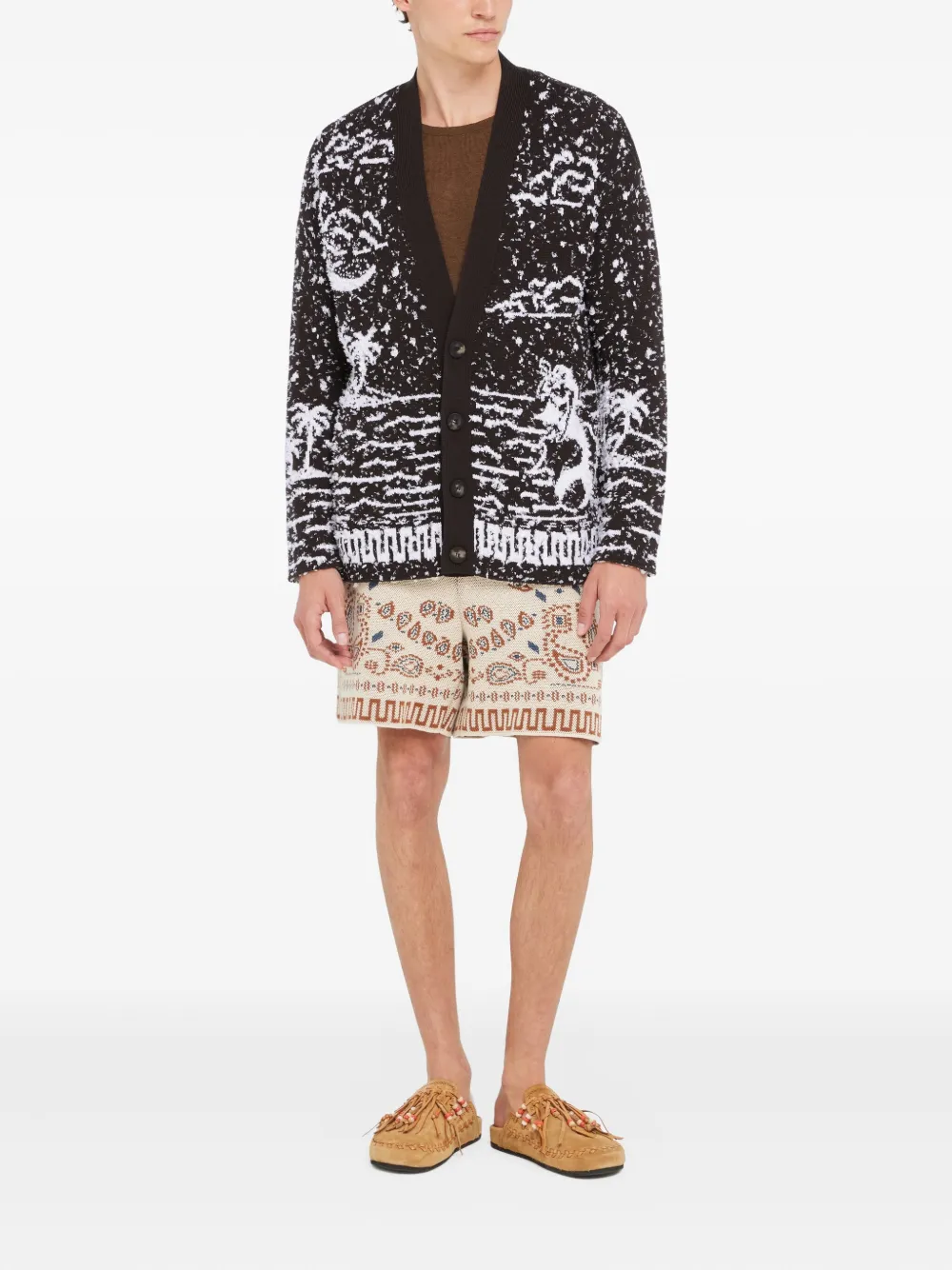 Alanui Ocean Whispers palm-tree graphic cardigan | Cardigans | Image 2