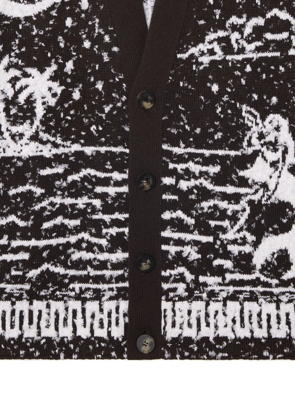 Alanui Ocean Whispers vest met grafische palmboomprint Zwart
