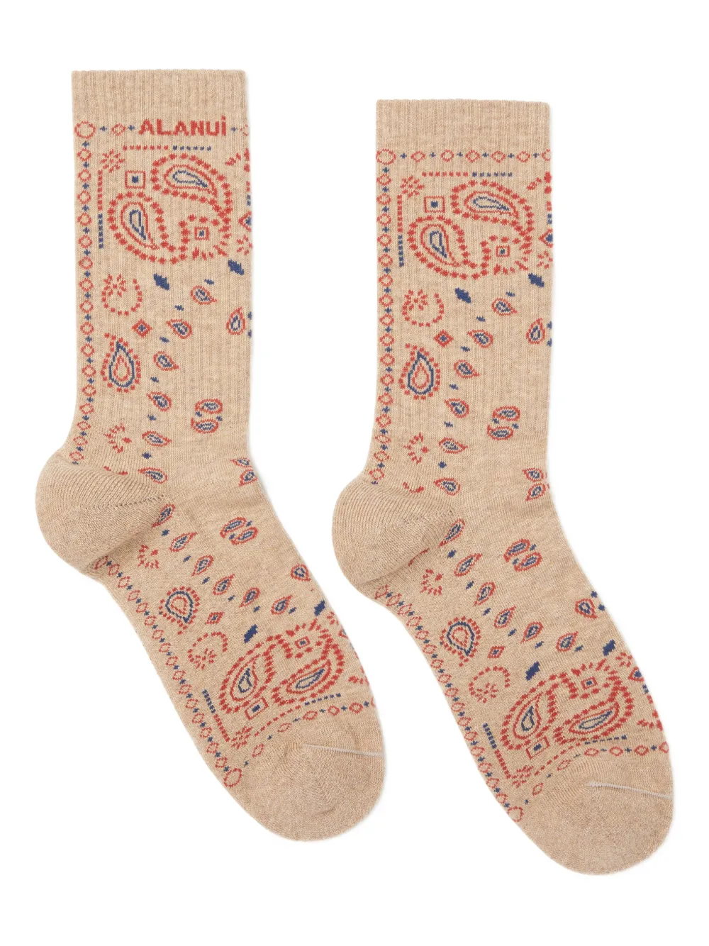Alanui paisley-print socks | neutro | Image 1