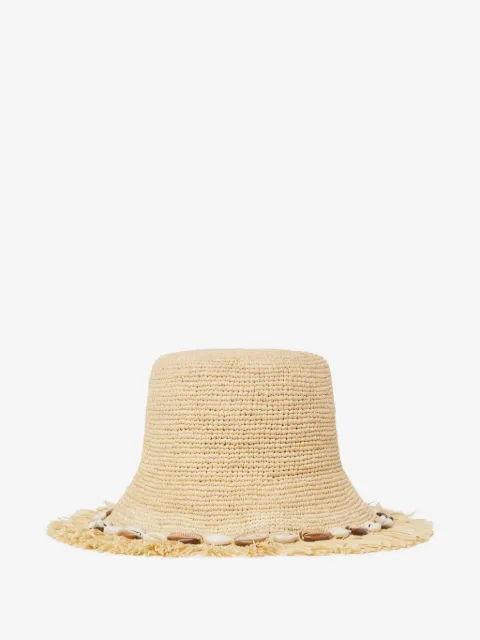 Alanui  Chasing The Shadows fringed shell-detail hat