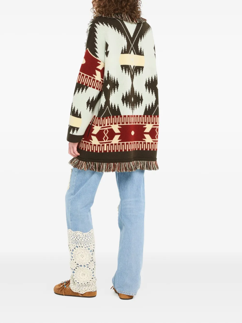 Alanui Vest met franje Blauw