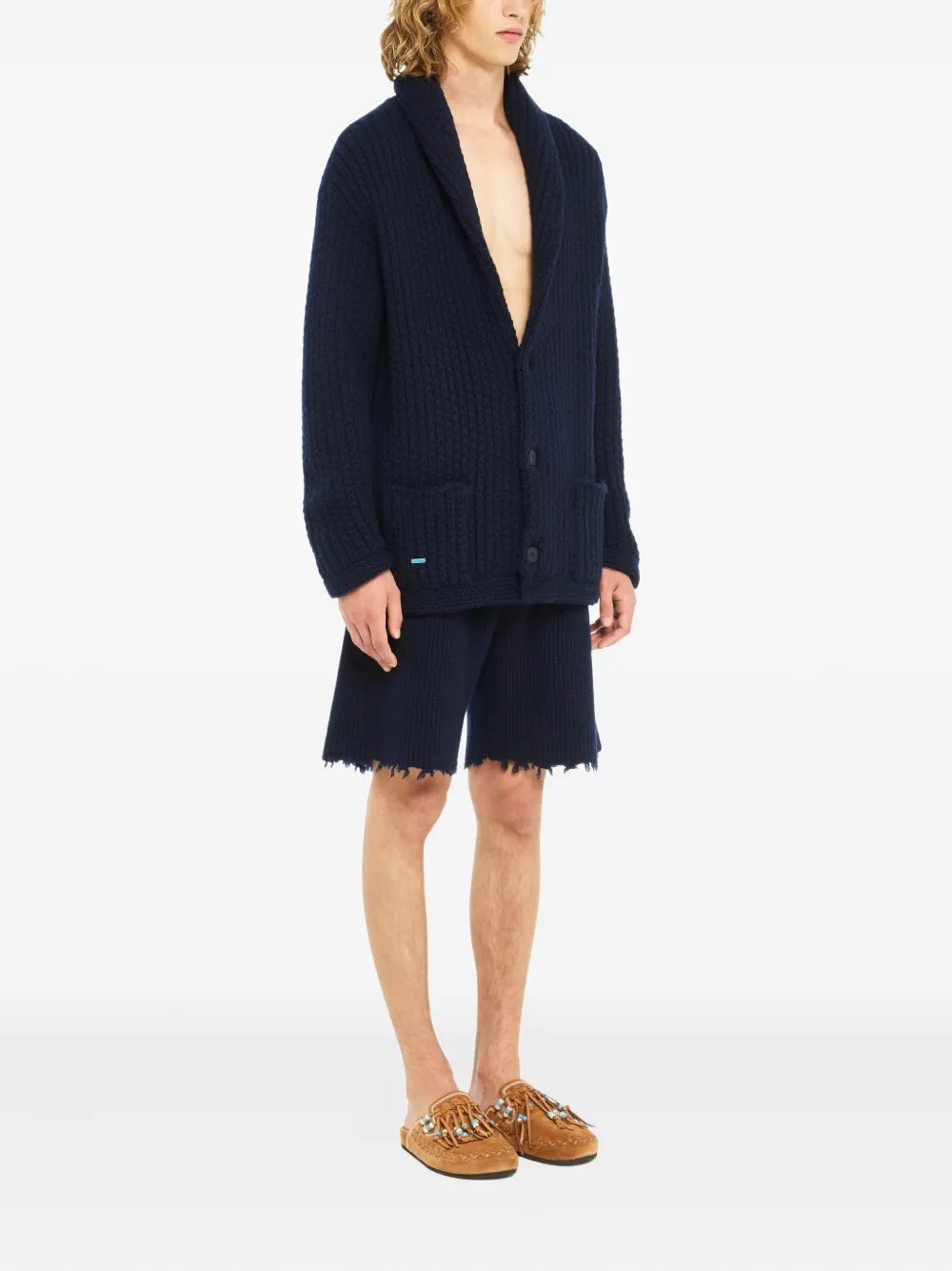 Alanui Vest met zak met knopen Blauw