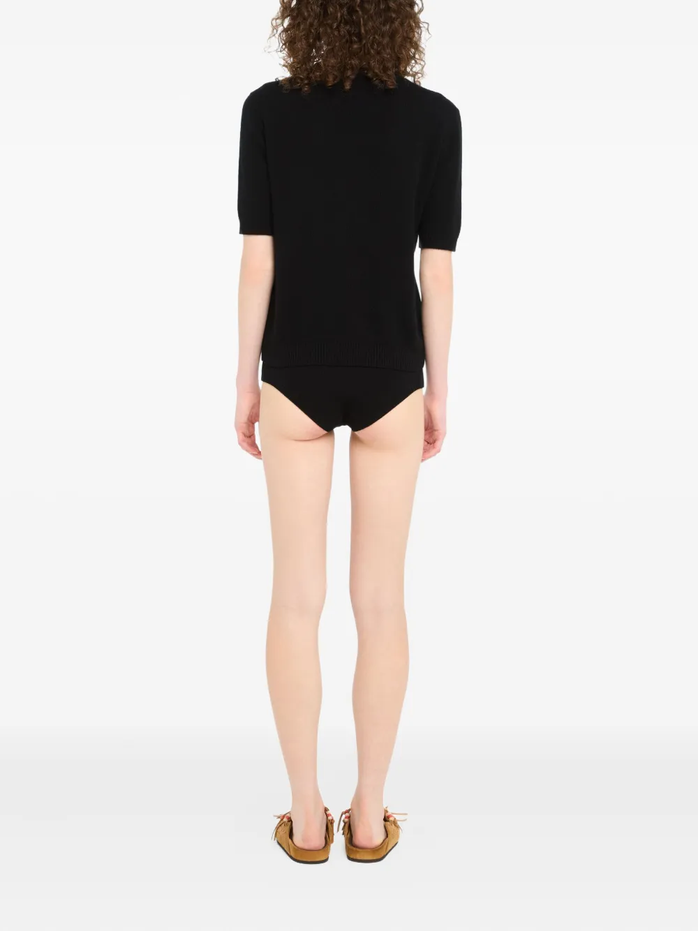 Alanui Finest T-shirt met korte mouwen Zwart