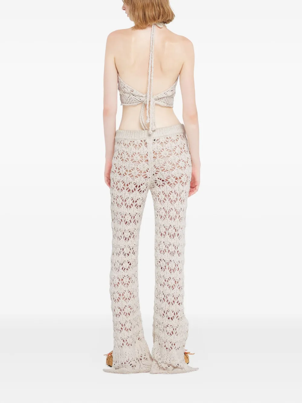 Alanui Lagoon Romance gehaakte top Wit