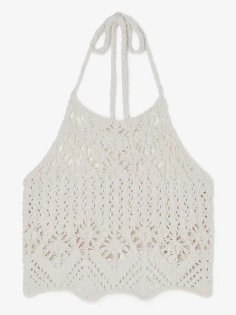 Alanui Lagoon Romance crochet top