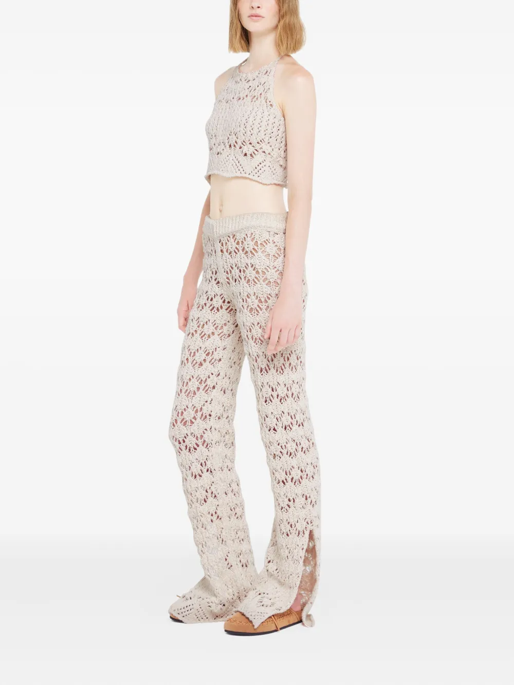  Alanui Lagoon Romance Crochet Top - White 