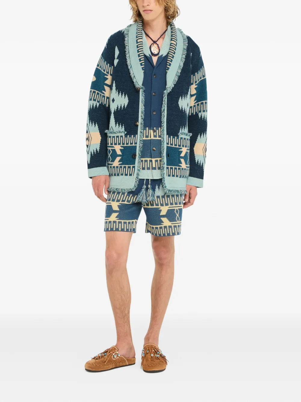 Alanui Icon jacquard fringed cardigan | Cardigans | Image 2