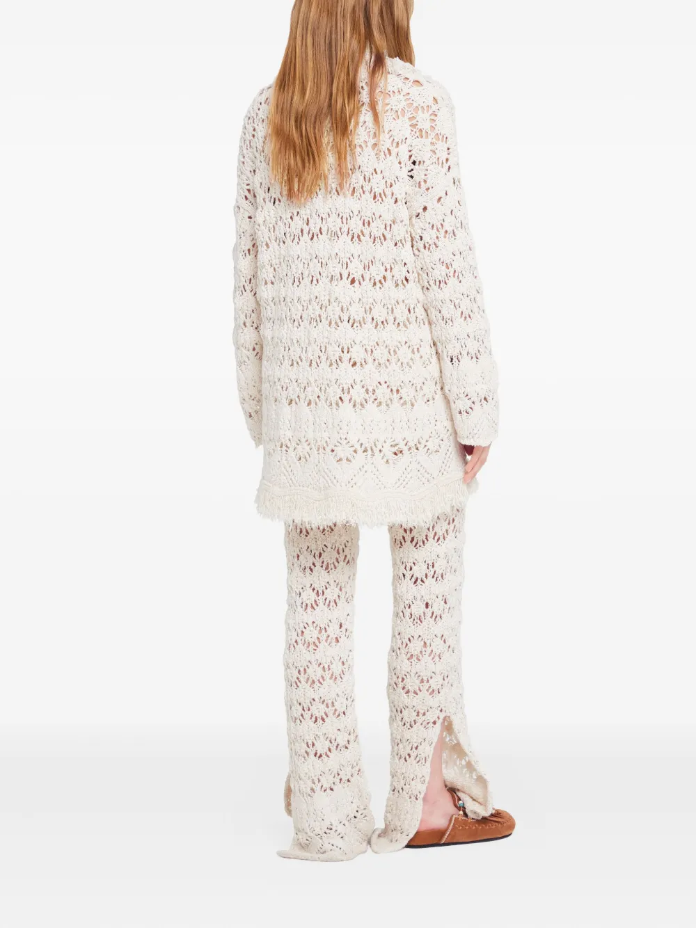 Alanui Lagoon Romance vest met franje Wit